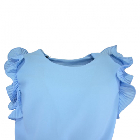 Rochie eleganta fara maneci pentru fete Mini Junior R290524-17, Albastru [3]