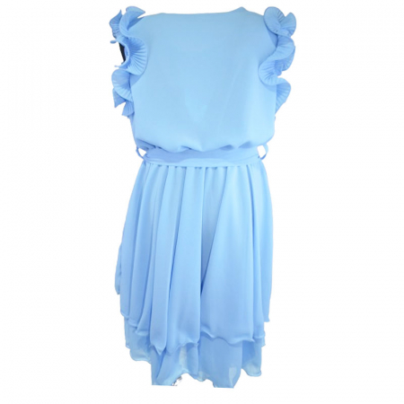 Rochie eleganta fara maneci pentru fete Mini Junior R290524-17, Albastru [1]