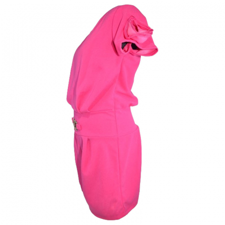 Salopeta cu maneca scurta pentru fete Mini Junior R290524-18, Fucsia [2]