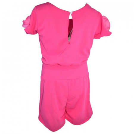 Salopeta cu maneca scurta pentru fete Mini Junior R290524-18, Fucsia [1]