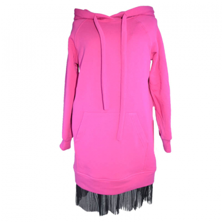 Îmbrăcăminte fete - Rochie eleganta captusita pentru fete Viwa P-272, Fucsia