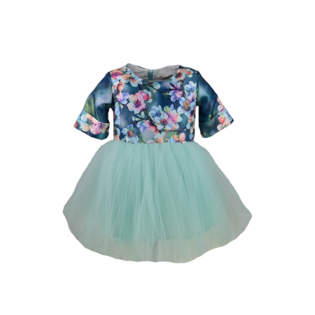 Rochita eleganta pentru fete Colibri 8062V-80, Verde [4]