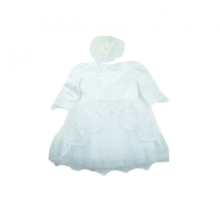 Rochite fete - Rochita eleganta pentru fete Colibri RBC2-A-86-cm, Alb