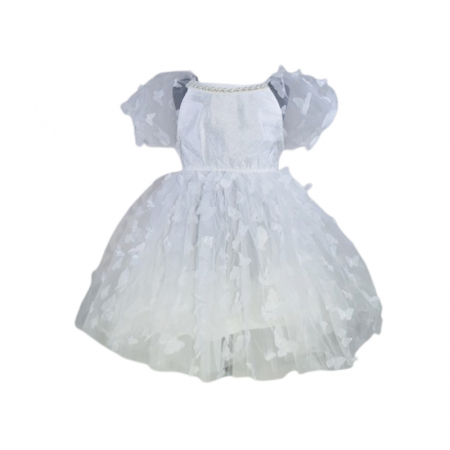 Rochite fete - Rochie eleganta pentru fete, Lucky, LK709, Alb