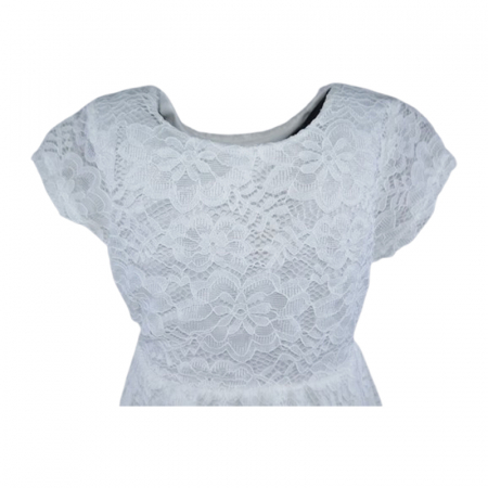 Rochie eleganta pentru fete, Lucky LK720A, Alb [4]