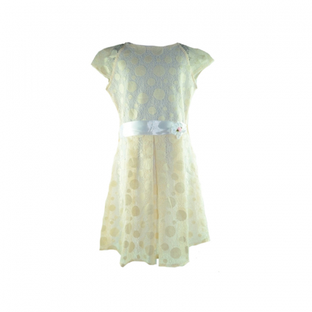 Îmbrăcăminte fete - Rochita eleganta pentru fete Mewa MW1C-128, Crem