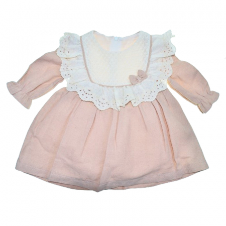 Botezul bebelusului - Rochie eleganta pentru fete Mini Junior COMP-4097, Roz