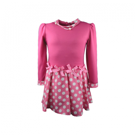 Rochite fete - Rochita eleganta pentru fete Mini Junior DMNK128-128, Roz