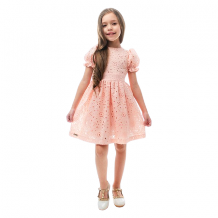 Rochite fete - Rochie elegantă pentru fete, Mini Junior DR115-Y4F13, Roz
