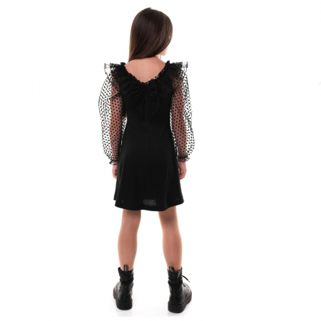 Rochie eleganta pentru fete Mini Junior RCHMJ-01, Negru [1]