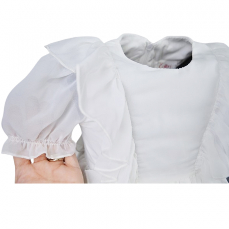 Rochie eleganta pentru fete Mini Junior RCHMJ-1, Alb [2]