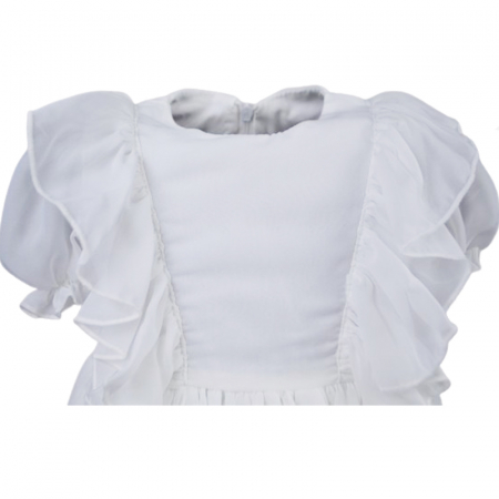 Rochie eleganta pentru fete Mini Junior RCHMJ-1, Alb [1]
