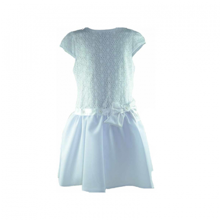 Îmbrăcăminte fete - Rochita eleganta pentru fete Mini Junior SR14-128, Alb