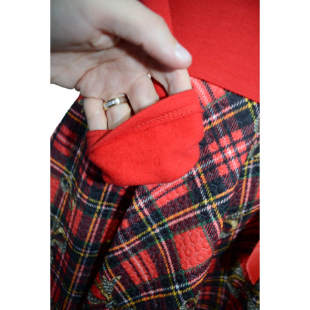 Rochie eleganta captusita pentru fete Moda 3649, Rosu [2]