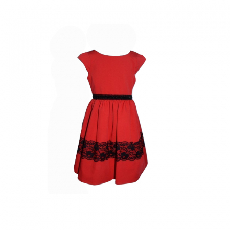 Îmbrăcăminte fete - Rochita eleganta pentru fete Moda MDA1-RO-116, Rosu
