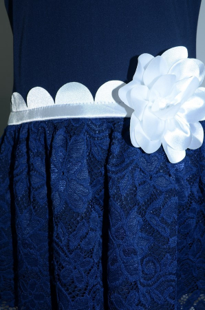 Rochita eleganta pentru fete Moda MDA3-B-116, Bleumarin [3]