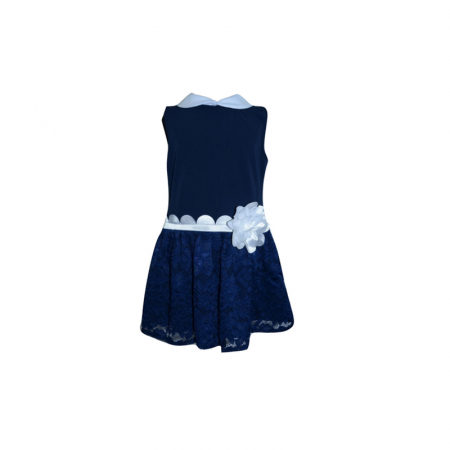 Rochite fete - Rochita eleganta pentru fete Moda MDA3-B-116, Bleumarin
