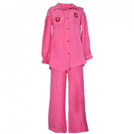 Compleuri  fete maneca lunga - Compleu 2 piese pentru fete Pretty 0362, Roz