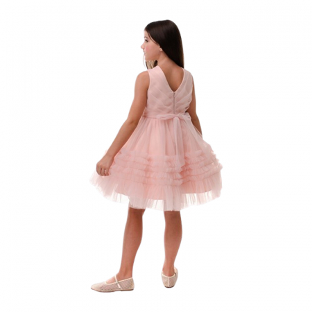 Rochie elegantă pentru fete, Suzie, DR124-Y3F21, Roz [2]