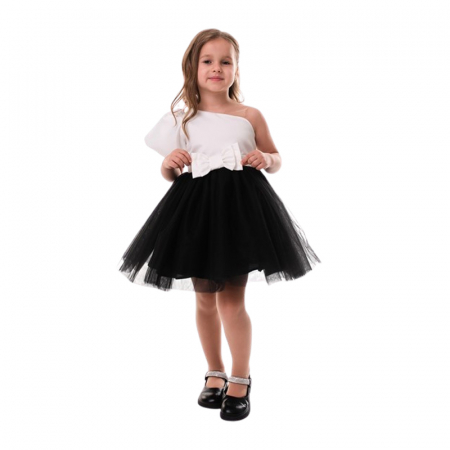 Îmbrăcăminte fete - Rochie elegantă pentru fete, Suzie, DR142-1706, Negru