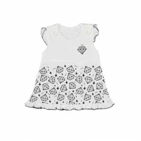 Îmbrăcăminte fete - Rochita pentru fete Koala Diamencik 4049_74 cm, Alb