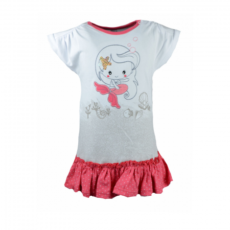 Îmbrăcăminte fete - Rochita pentru fete Koala Syrenka 06-261A_80 cm, Alb
