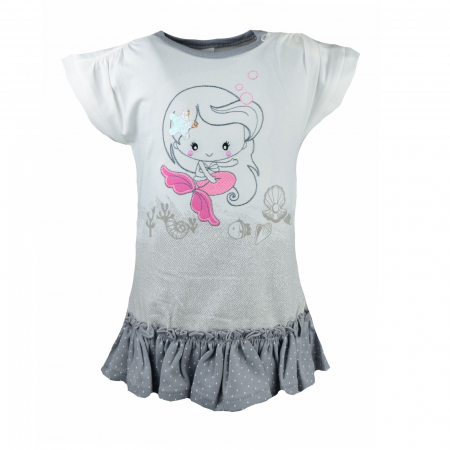 Îmbrăcăminte fete - Rochita pentru fete Koala Syrenka 06-261C_80 cm, Crem