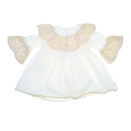 Rochie pentru fete Mini Junior COMP-3948, Alb [4]