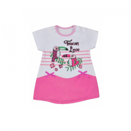 Îmbrăcăminte fete - Rochita de vara pentru fete Koala Tukan 04-981AF1-68-cm, Multicolor