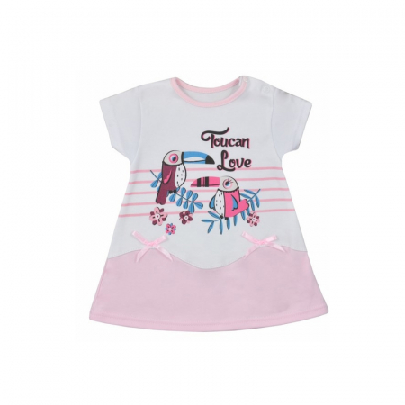 Îmbrăcăminte fete - Rochita de vara pentru fete Koala Tukan 04-981AR1-62-cm, Multicolor