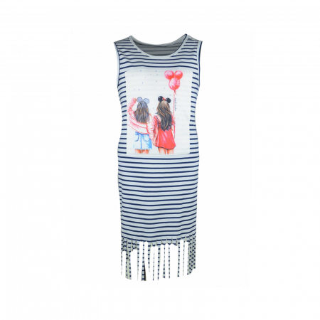 Îmbrăcăminte fete - Rochita de vara pentru fete Mini Junior 116-45_116 cm, Multicolor