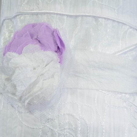 Rochie eleganta cu maneca scurta si bolero pentru fete Adonis RE73625, Alb [4]