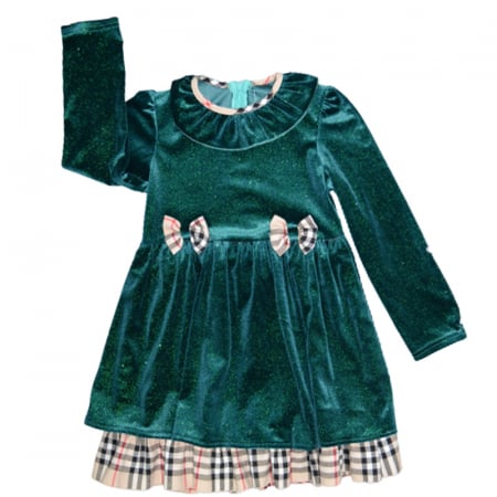 Îmbrăcăminte fete - Rochie eleganta cu maneca lunga pentru fete Tylkomet RM7455, Verde