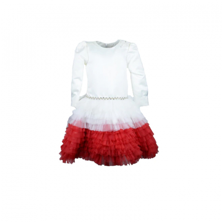 Rochite fete - Rochita eleganta pentru fete Colibri 709TL, Alb