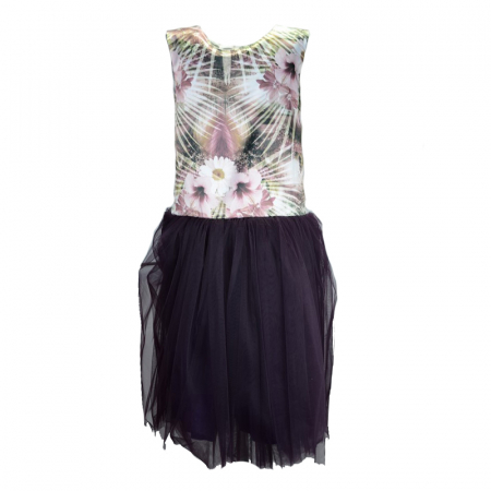 Îmbrăcăminte fete - Rochita eleganta pentru fete Colibri RSMM3-128-cm, Multicolor
