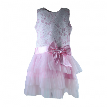 Rochite fete - Rochita eleganta pentru fete Deva Kids DVK585-128, Roz