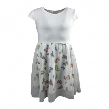 Rochite fete - Rochita eleganta pentru fete Happy House 191255-A-128, Alb