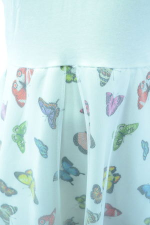 Rochita eleganta pentru fete Happy House 191255-A-128, Alb [1]