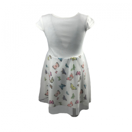 Rochita eleganta pentru fete Happy House 191255-A-128, Alb [2]