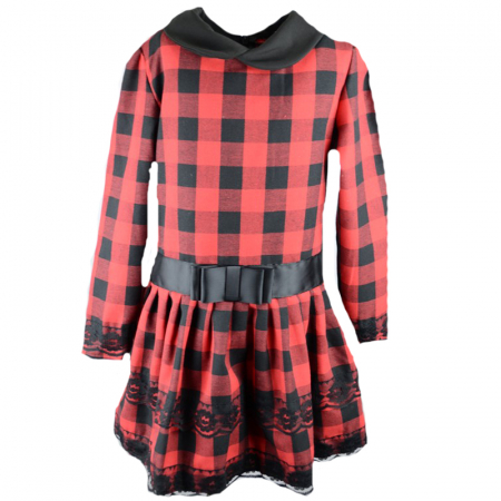 Îmbrăcăminte fete - Rochita eleganta pentru fete Mini Junior RE-2-122-cm, Rosu