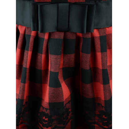 Rochita eleganta pentru fete Mini Junior RE-2-122-cm, Rosu [2]