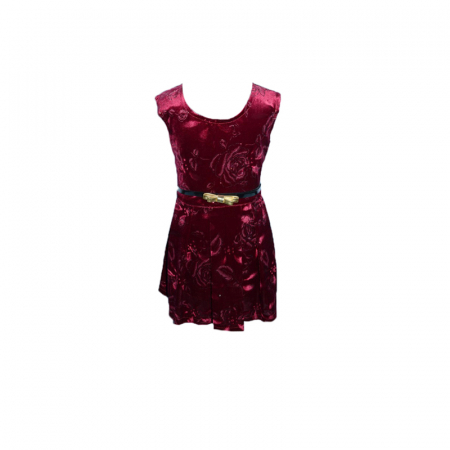 Îmbrăcăminte fete - Rochita eleganta pentru fete Mini Junior RF-1-104, Visiniu