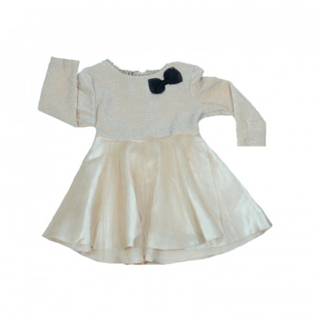 Îmbrăcăminte fete - Rochita eleganta pentru fete Mini Junior SN-26-110-cm, Crem