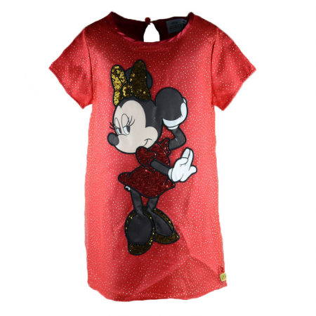 Îmbrăcăminte fete - Rochita eleganta pentru fete Sun City Minnie Mouse HS1123-98-cm, Rosu