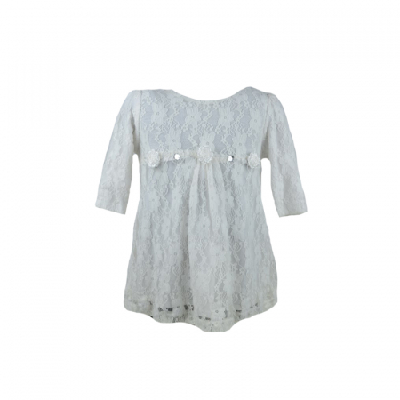 Rochite fete - Rochita eleganta pentru fete SZAFA KRASNALI WB008A-68-cm, Alb