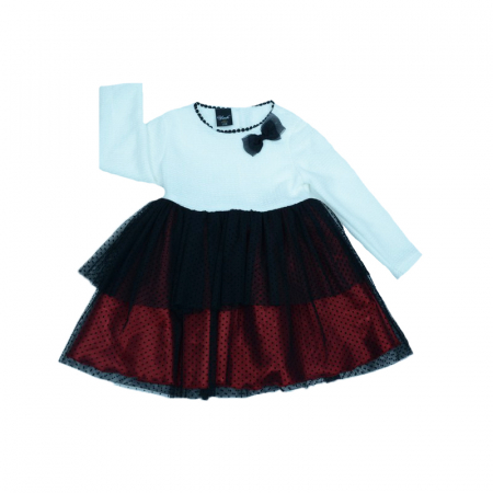 Îmbrăcăminte fete - Rochita eleganta pentru fete Umbo SN-28-110-cm, Multicolor