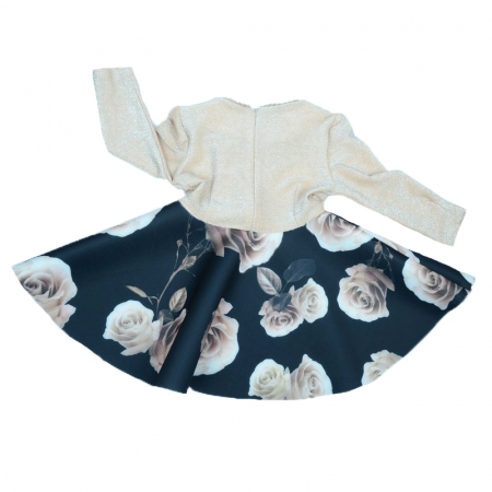 Rochita eleganta pentru fete Umbo SN-32-122-cm, Multicolor [2]
