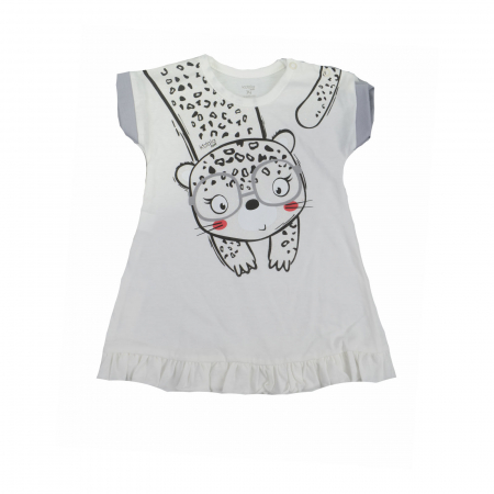Îmbrăcăminte fete - Rochita pentru fete Koala Sara 07-615A_74 cm, Alb