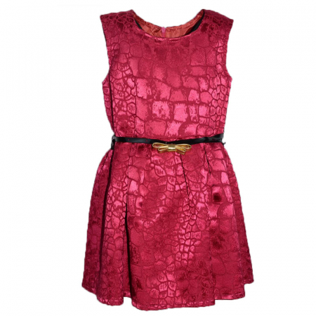 Îmbrăcăminte fete - Rochita pentru fete Mini Junior 110-95V_110 cm, Visiniu