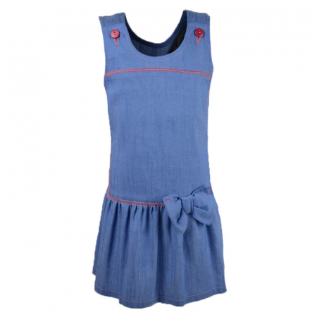 Îmbrăcăminte fete - Rochita pentru fete Mini Junior 122-62A_104 cm, Albastru